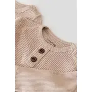 Salopeta cu maneca lunga si panataloni lungi din bumbac organic si modal - Blush (Marime: 6-9 luni) JEMBC-CSYM11415-6