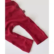 Salopeta cu maneca lunga si panataloni lungi din bumbac organic si modal - Rosu (Marime: 3-6 Luni) JEMBC-CSYM11410-3