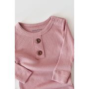 Salopeta cu maneca lunga si panataloni lungi din bumbac organic si modal - Roz (Marime: 12-18 Luni) JEMBC-CSYM11411-12