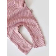 Salopeta cu maneca lunga si panataloni lungi din bumbac organic si modal - Roz (Marime: 3-6 Luni) JEMBC-CSYM11411-3