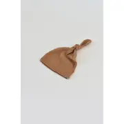 Set 3 piese: body cu maneca lunga, panataloni lungi si caciulita din bumbac organic si modal - Maro (Marime: 3-6 Luni) JEMBC-CSYM22506-3