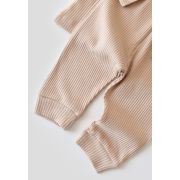 Set bluzita cu maneca lunga si panataloni lungi din bumbac organic si modal - Blush (Marime: 3-6 Luni) JEMBC-CSYM11507-3