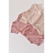 Set de 2 body-uri cu maneca scurta din bumbac organic si modal - Roz/Blush (Marime: 12-18 Luni) JEMBC-CSYM11207-12