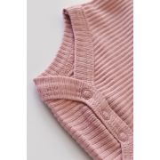 Set de 2 body-uri cu maneca scurta din bumbac organic si modal - Roz/Blush (Marime: 18-24 Luni) JEMBC-CSYM11207-18