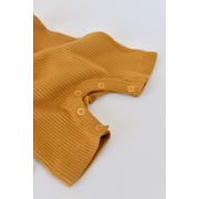 Set de 2 salopetele cu maneca scurta din bumbac organic si modal - Mustar/ Somon (Marime: 18-24 Luni) JEMBC-CSYM11404-18