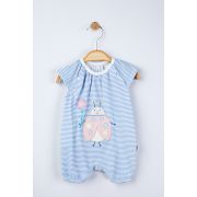 Salopeta de vara cu buburuza pentru bebelusi, Tongs baby (Culoare: Albastru, Marime: 3-6 Luni) JEMtgs_4080_2