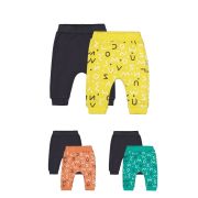 Set de 2 perechi de pantaloni Litere pentru bebelusi, Tongs baby (Culoare: Galben, Marime: 3-6 Luni) JEMtgs_3194_9