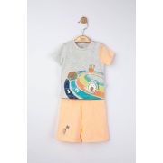Compleu 2 piese Maraton pentru baietei, Tongs baby (Culoare: Rosu, Marime: 12-18 Luni) JEMtgs_4312_1