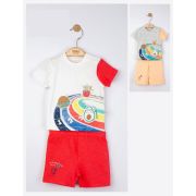 Compleu 2 piese Maraton pentru baietei, Tongs baby (Culoare: Rosu, Marime: 18-24 Luni) JEMtgs_4312_2