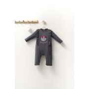 Salopeta cu volanase pentru bebelusi Monster, Tongs baby (Marime: 6-9 luni, Culoare: Corai) JEMtgs_4411_6