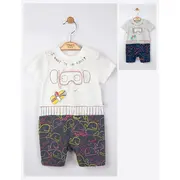 Salopeta de vara pentru bebelusi Swim, Tongs baby (Culoare: Alb, Marime: 6-9 luni) JEMtgs_4141_6