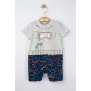 Salopeta de vara pentru bebelusi Swim, Tongs baby (Culoare: Alb, Marime: 6-9 luni) JEMtgs_4141_6