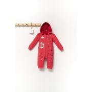 Salopeta pentru bebelusi Scufita rosie, Tongs baby (Marime: 3-6 Luni, Culoare: Corai) JEMtgs_4361_5