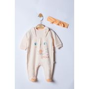 Salopeta pentru bebelusi cu bentita Sweets, Tongs baby (Culoare: Gri, Marime: 0-3 Luni) JEMtgs_4040_1