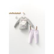 Set de 2 piese de trening Monster pentru bebelusi, Tongs baby (Culoare: Mov, Marime: 6-9 luni) JEMtgs_4413_3