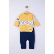 Set de trening Choo Choo pentru bebelusi, Tongs baby (Culoare: Maro, Marime: 18-24 Luni) JEMtgs_4072_2