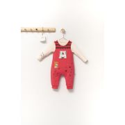 Set salopeta cu bluzita Scufita rosie pentru bebelusi, Tongs baby (Culoare: Roz, Marime: 6-9 luni) JEMtgs_4366_2