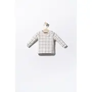Set salopeta cu catelusi si bluzita pentru bebelusi, Tongs baby (Culoare: Albastru, Marime: 9-12 luni) JEMtgs_2907_3