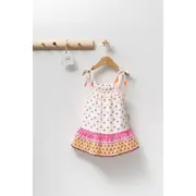 Rochita de vara din muselina pentru fetite Peacock, Tongs baby (Culoare: Verde, Marime: 9-12 luni) JEMtgs_4305_4