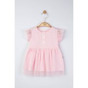 Rochita eleganta cu tulle pentru fetite, Tongs baby (Culoare: Roz, Marime: 18-24 Luni) JEMtgs_4221_2