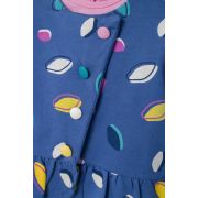 Set 2 piese cu bluzita cu volan si pantalonasi pentru fetite Colorful autum, Tongs baby (Culoare: Albastru, Marime: 9-12 luni) JEMtgs_4435_4