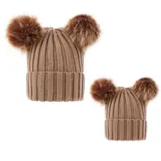 Set caciuli mama copil (Culoare: Rosu) JEMdrl1148c