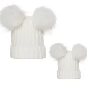 Set caciuli mama copil (Culoare: Roz inchis) JEMd2r2l22