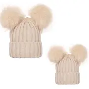 Set caciuli mama copil (Culoare: Roz inchis) JEMd2r2l22