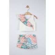 Set elegant bluzita de vara cu pantalonasi pentru fetite, Tongs baby (Culoare: Gri, Marime: 6-9 luni) JEMtgs_4290_8