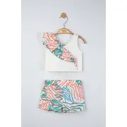 Set elegant bluzita de vara cu pantalonasi pentru fetite, Tongs baby (Culoare: Gri, Marime: 6-9 luni) JEMtgs_4290_8