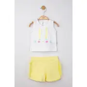 Set maiou de vara cu pantalonasi cu tulle pentru bebelusi , Tongs baby (Culoare: Galben, Marime: 6-9 luni) JEMtgs_4211_8