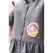 Jacheta subtire pentru copii Monster, Tongs baby (Culoare: Roz inchis, Marime: 6-9 luni) JEMtgs_4419-8