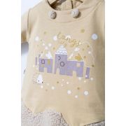 Rochita cu volan pentru fetite Fun Penguin, Tongs baby (Marime: 12-18 Luni, Culoare: Crem) JEMtgs_4569-6