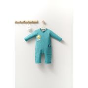 Salopeta cu buzunare pentru bebelusi Monster, Tongs baby (Culoare: Turcoaz, Marime: 6-9 luni) JEMtgs_4401-3