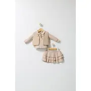 Set 3 piese: fustita, bluzita si vestuta eleganta pentru bebelusi Fun Penguin, Tongs baby (Culoare: Gri, Marime: 9-12 luni) JEMtgs_4562-7