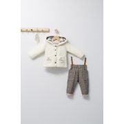 Set 3 piese: pantaloni, bluzita si hainuta pentru bebelusi KING, Tongs baby (Culoare: Verde, Marime: 6-9 luni) JEMtgs_4476_6