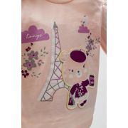 Set 3 piese: pantaloni, bluzita si vestuta eleganta pentru bebelusi Paris Love, Tongs baby (Culoare: Vernil, Marime: 24-36 luni) JEMtgs_4465-10