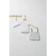 Set elegant cu fustita si bluzita pentru bebelusi Paris Love, Tongs baby (Culoare: Ecru, Marime: 24-36 luni) JEMtgs_4461-10