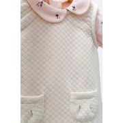 Set elegant cu sarafan si body pentru bebelusi Paris Love, Tongs baby (Marime: 12-18 Luni, Culoare: Vernil) JEMtgs_4468-2