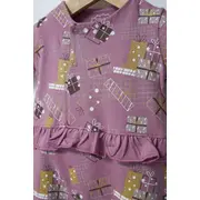 Set salopeta cu caciulita cu volanas pentru bebelusi Fun Penguin, Tongs baby (Culoare: Gri, Marime: 3-6 Luni) JEMtgs_4560-3