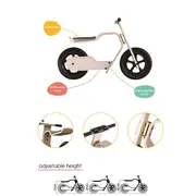 Bicicleta din lemn natural fara pedale RideMe MamaToyz JEMMtyz_RideMe
