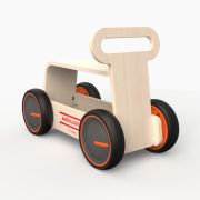 Jucarie din lemn 3 in 1 Ambulanta DriveMe Wood: masinuta ride-on, premergator si carucior de jucarii MamaToyz JEMMtyz_rideonwood1