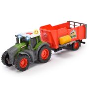 Tractor dickie toys fendt farm cu remorca hubs203734001