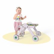 Antepremergator din lemn cu masuta de activitati 2 in 1 MamaToyz JEMMtyz_walkme