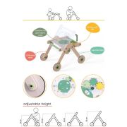 Antepremergator din lemn cu masuta de activitati 2 in 1 MamaToyz JEMMtyz_walkme