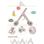 Carucior pentru papusi si antepremergator din lemn 2 in 1 MamaToyz JEMMtyz_stroller