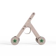 Carucior pentru papusi si antepremergator din lemn 2 in 1 MamaToyz JEMMtyz_stroller