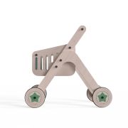 Cos de cumparaturi si antepremergator din lemn 2 in 1 MamaToyz JEMMtyz_shopper