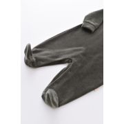 Salopeta Curcubeu cu maneca lunga si botosei din 80%bumbac organic si 20% poliester - Antracit, Baby Cosy (Marime: 3-6 Luni) JEMBC-CSYK6002-3