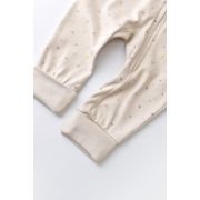 Salopeta cu fermoar cu maneca lunga si panataloni lungi - 100%bumbac organic - Crem cu buline, Baby Cosy (Marime: 12-18 Luni) JEMBC-CSY3040-12